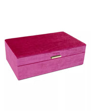 Elegant Velvet Magenta Jewelry Case