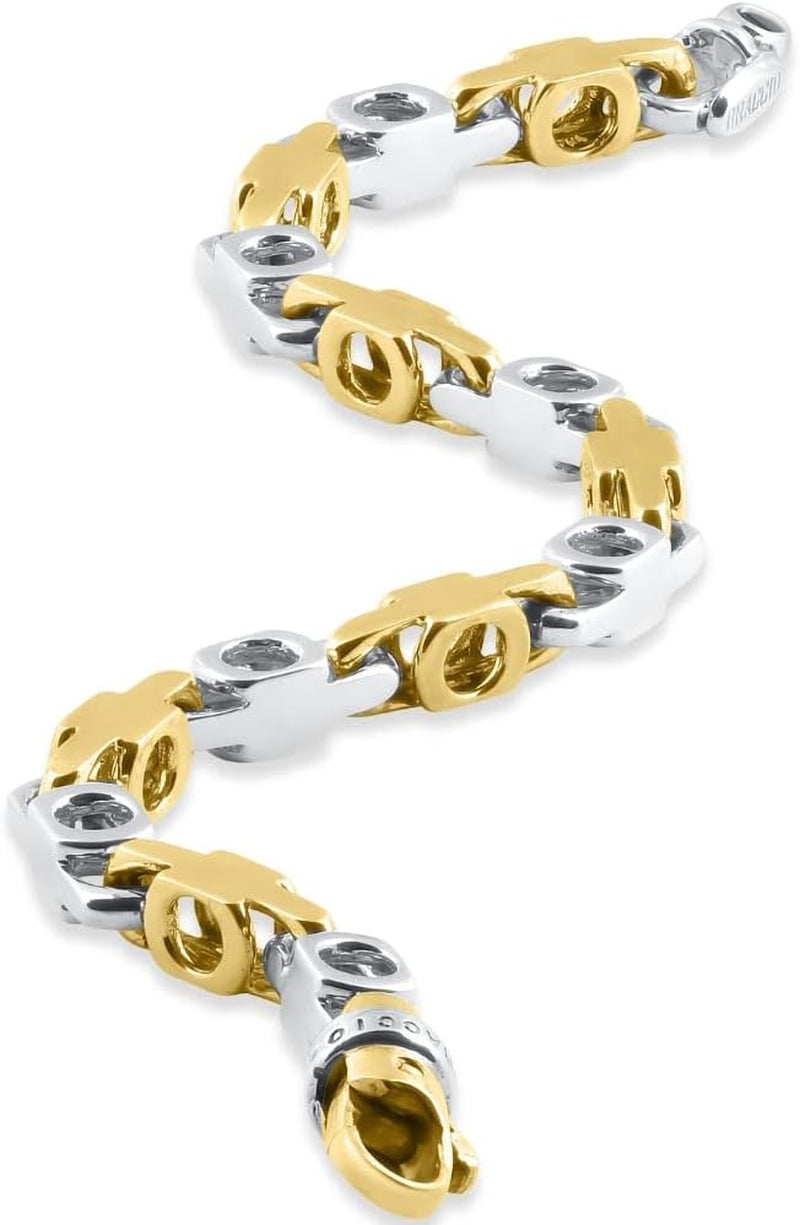 [14K] Gold Designer Mariner Link (43Gram) or Platinum (69Gram) 6Mm 8" Bracelet