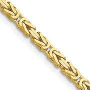 [14K] Gold 2.5Mm Byzantine Chain Necklace