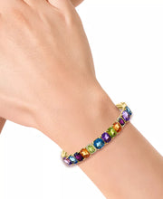 [14K] Gold  Multi-Gemstone (18-7/8 Ct. T.W.) & Diamond (1/6 Ct. T.W.) Bangle Bracelet