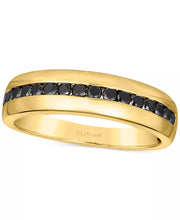 [14K, 1/2 Ct. T.W.] Yellow or White Gold Exotics® Men's Blackberry Diamond Band