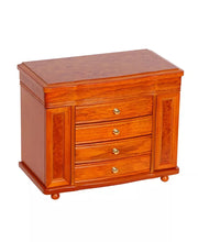 Timeless Oak  Finish Burlwood Jewelry Box