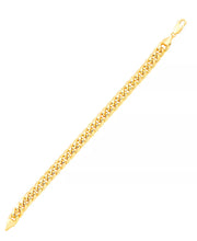 [14K, 10Mm] Gold Mens Cuban Chain Link Bracelet