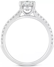 [14K, 1-1/4 Ct. T.W.] White Gold GIA Certified Diamond Engagement Ring