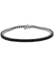 Men'S Black Diamond Tennis Bracelet (12 Ct. T.W.) in Sterling Silver