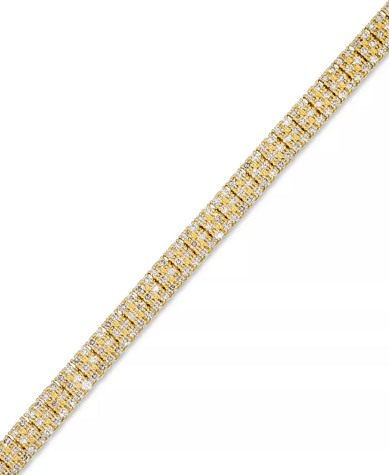 Nude Diamond Pavã© Link Bracelet (3-1/5 Ct. T.W.) in 14K Gold