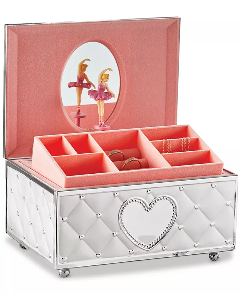 Für Elise Silver Plated Musical Ballerina Jewelry Box