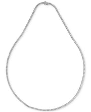 [2 Ct. T.W.] Sterling Silver Men's Diamond 24" Tennis Necklace