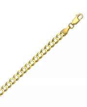 [14K, 4-5/8Mm] Solid Gold 20" Open Curb Link Chain Necklace