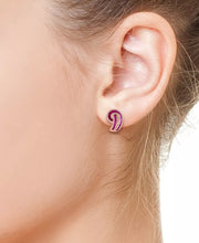 [14K] Rose Gold Ruby (3-5/8 Ct. T.W.) & Diamond (1/2 Ct. T.W.) Swirl Drop Earrings