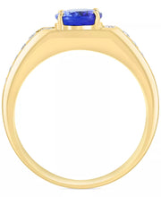 [14K] Gold Tanzanite (1-3/4 Ct. T.W.) & Diamond (1/3 Ct. T.W.) Ring 