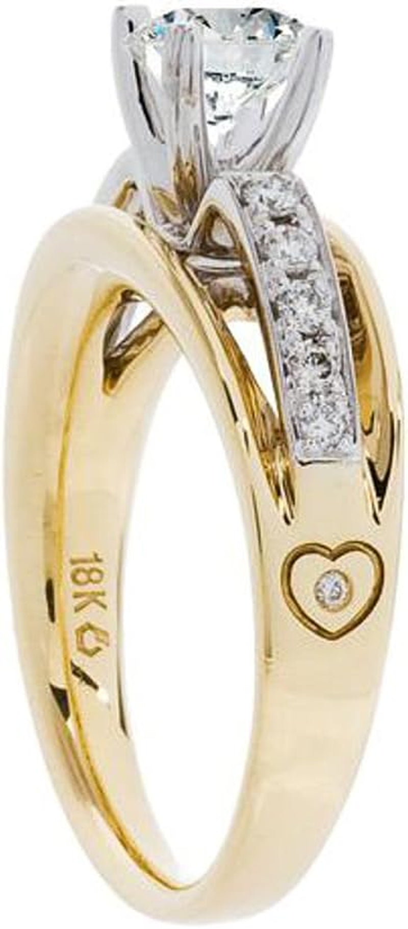 Two-Tone Gold Diamond Ring