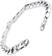 [14K] Gold Curb Link (46Gram) or Platinum (74Gram) 9.5Mm 8" Bracelet 