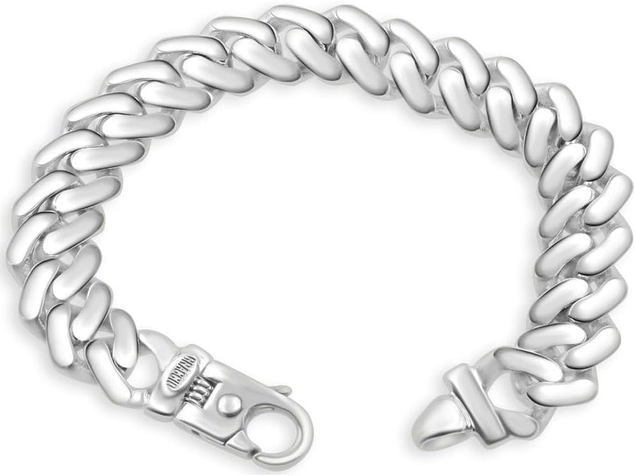 [14K] Gold Cuban 14K Gold (84Gram) or Platinum (159Gram) 14Mm 8.5" Link Bracelet 