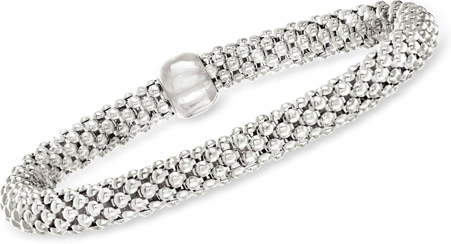 Italian Sterling Silver Popcorn-Link Bracelet