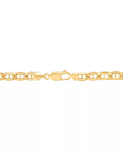 [14K, 5.5MM] Gold Mens Polished Mariner 24" Link Chain Necklace