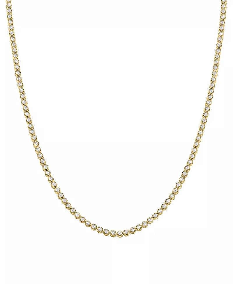 [10K, 5-7/8 Ct. T.W.] Gold & Diamond Mens 24" Necklace