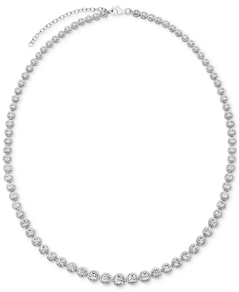 Diamond Collar Necklace (1/2 Ct. T.W.) in Sterling Silver, 16-1/2" + 2" Extender