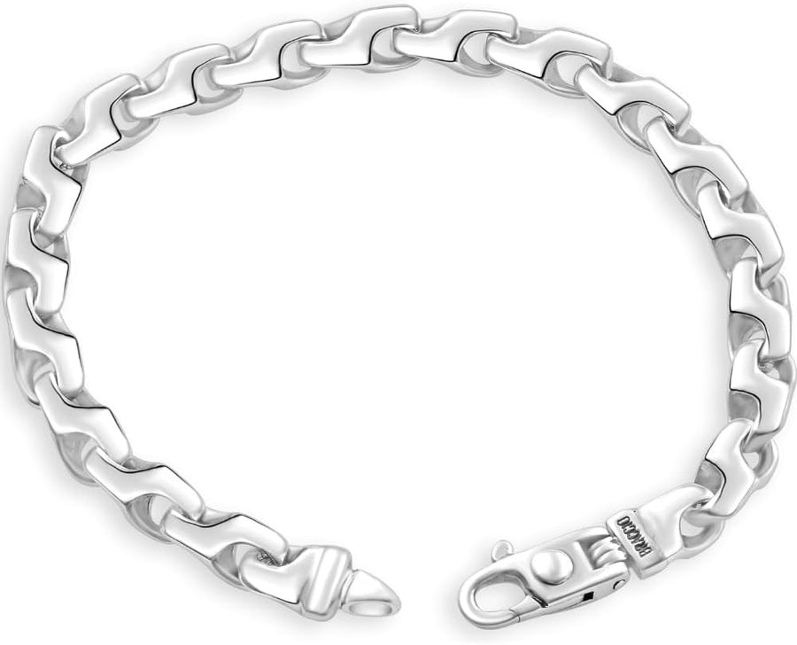 [14K] Gold Mens (34Gram) or Platinum (50Gram) 6.5Mm 8.5" Link Bracelet 